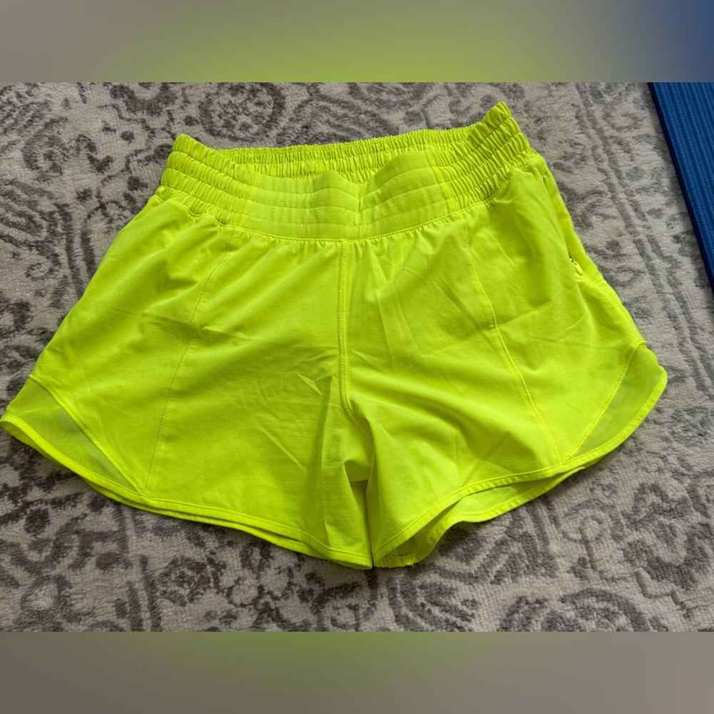 lululemon athletica Neon Yellow Women Shorts